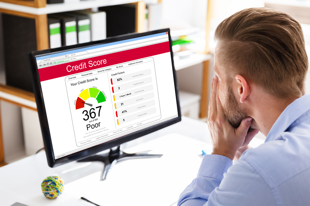 Unusual changes in credit score